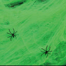 Halloween Spider Web Props Home Party Bar Decoration Stretchy Cobweb Spider Z3V9