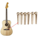 6pcs Brass Premium Bridge Pins Set For Acoustic Guitar Turned String Pegs OZ