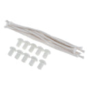 Round Braided Cotton Replacement Wick with Ceramic Holders for Oil Lamps