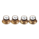 4 Pcs Electric Guitar Control Knob Button Top Hat