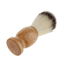Men Gift Synthetic Bristle Hair Shaving Brush With Wood Handle Barber Tool