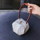 Korean Version Of the Simple Wild Ring Handle Wallet European Retro Shoulde