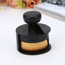Round Seal Makeup Brush Short Handle Flat Face Foundation Concealer Powder  K4L8