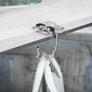 Rhinestone Owl Folding Bag Handbag Purse Table Hook Hanger Holder Decoration