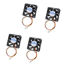 4pieces 12V 3Pin 60mm Mini 6cm Fan Silent Computer Cooler Cooling Fan PC
