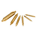 6pcs 1/1.5/2/2.5/3/5mm 60 Degree HSS Center Drill Bits Centering Drills Set JTU