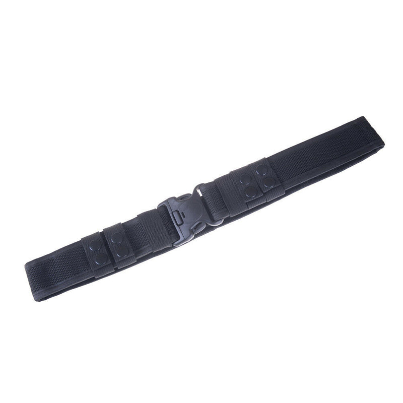 Black Heavy Duty Security Guard Police Utility Nylon Belt Waistband Supplies Ew