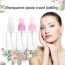 Clear Perfume Refillable Travel Lotion Liquid Spray Press Pump Bottle (50ml
