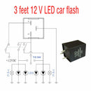 3-Pin EP28 Electronic LED Flash Relay Decoder 12V Fixed Turn Signal Super Flash