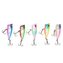 5pcs Fishing Lure Wobblers 4cm 3.5g Floating Crankbait Artificial Hard Bait