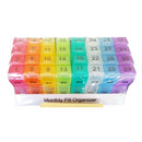 Case 32 Compartments Tablets Storage Vitamins AM PM One Month Pill Box Everyday