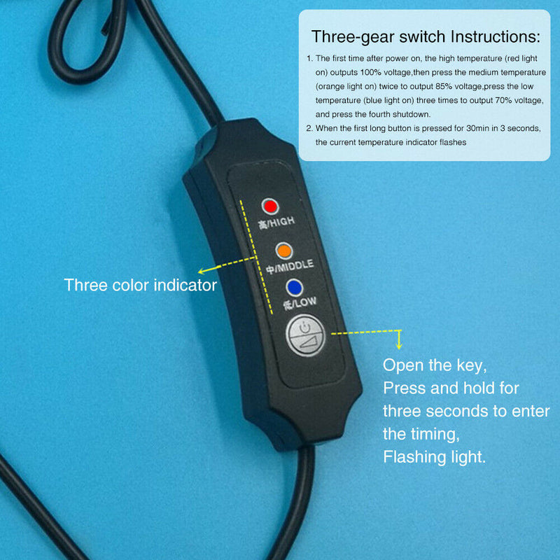 Travel Fatigue Relief Heated Eye Cover Warm Therapy USB Powered Dry Eyes 3 Gears