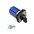 LW28-20M08/4 3 Position Rotary Cam Changeover Switch Ui 550V Ith 20A, Blue+SE8Q7