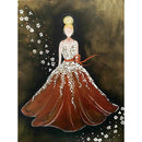 Full Round Drill Diamond Painting Evening Dress Girl 5D DIY Mosaic (A1060)