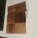 Wood Mat Coffee Home Drink Wood Coasters Coasters Square A4C4