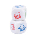 2Pcs Finger Guessing Game Dice Toys Scissors Stone Family Party Board Game BX