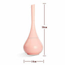 1X(Closed Toilet Brush Set White ABS Plastic Toilet Brushes And Holders For