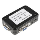 2Port USB VGA KVM Switch Box for Mouse Keyboard Monitor Sharing Computer PC