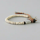 New Handmade Tibetan Buddhist Braided Cotton Natural Beads Lucky Rope Bracelet