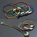 5PCS Heavy Duty Rope Key Ring Tool Stainless Steel Wire Cable Key Chain Loop New