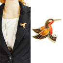 Enamel birds brooch pins lady classic fashion accessories suits sweater tdJC Hn
