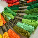 50 Colors Cross Stitch Cotton Embroidery Thread Sewing sell Skeins hot Flo H9P6