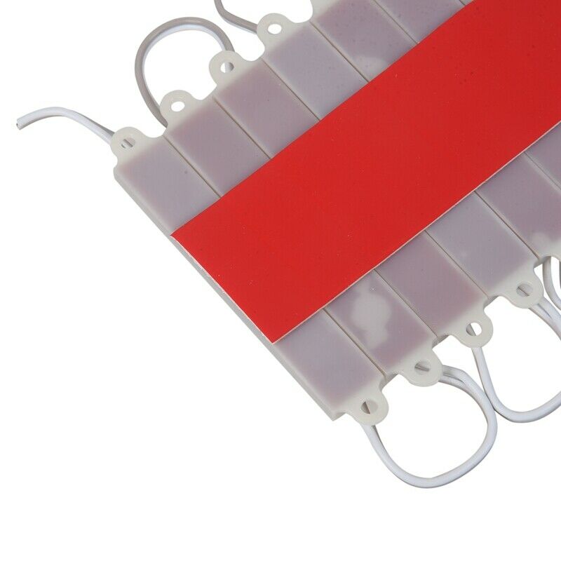 1*10pcs 5050 SMD 3 LED Module LED Strip String Light Waterproof DC 12V warm