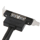 2Ports USB 3.0 Back Panel To Motherboard 20pin Header Connector With PCI Slot ME