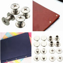 100PCS Nickel Binding Chicago Screws Nail Rivets Photo Album Leather Craft Parts