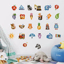 Cute 26 Letters Wall Stickers for Kids Room Baby Nursery DIY Mural Decor