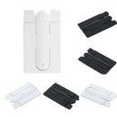 6 x For Cell Phone Adhesive Silicone Back Credit Card Pouch Holder Stand