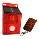 Waterproof Solar Sound Alarm Light Motion Sensor Siren Flash with Remote 6-LED