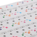 Piano Key Note Resuable Keyboard Stickers 37/49/61/88 Keys for Kids Learning