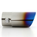 Burnt Blue Straight Stainless Steel Car Auto Exhaust Tip Muffler Silencer