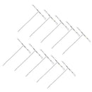 Luminous Cross-line Rolling Swivels, 10pcs 3 Way T-shape Cross-line Rolling