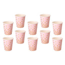 10pcs Dots Paper Plates Cups Birthday Wedding Bouquet Dinner Tableware Set