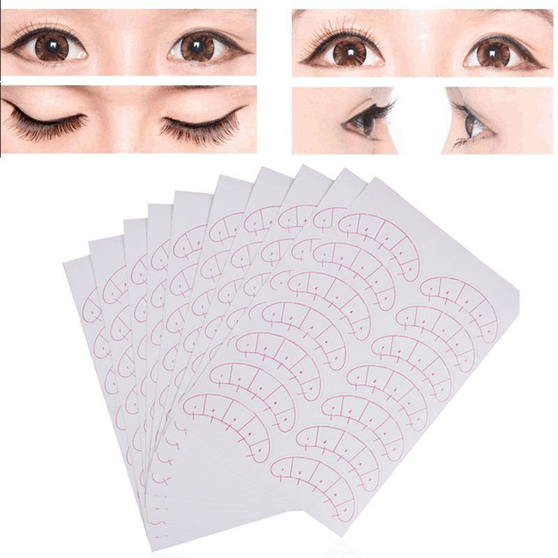 70 Pairs False Eyelash Practice Card Eye Stickers for Eyebrows Painting Novice 7