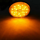 2PC LED Round Reflector Tail Brake Stop Marker Light Indicator Truck Traile