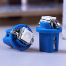 10pcs T5 B8.5D 5050 SMD LED Car Auto Instrument Dashboard Light Bulbs Blue