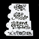 4PCS Flowers Fondant Cake Stencil Kitchen Cupcake Template Mold Baking Tools Bj