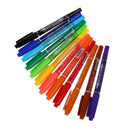 12 x Colors Double Ended Permanent Art Drawing Markers Highlighter Pen Offi V7G7
