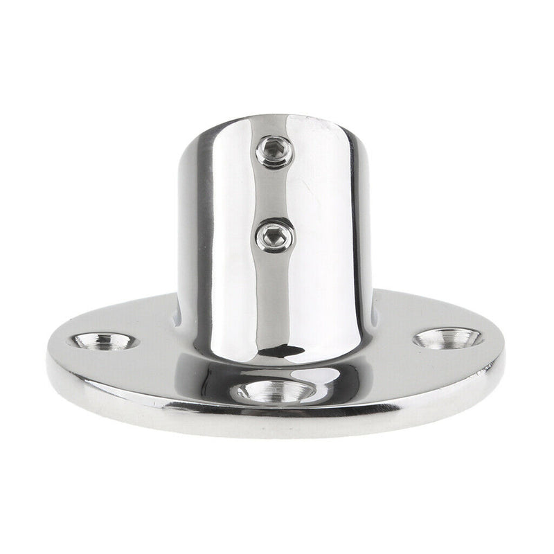 316 Marine-Grade Stainless Steel Boat Hand Rail Fitting 60 Degree Round Base for