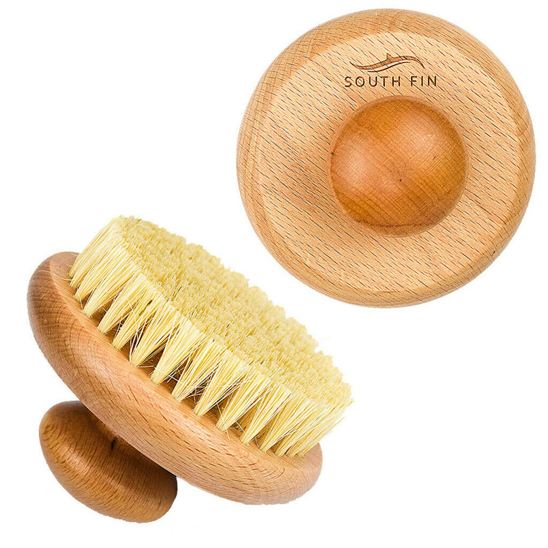 Natural Bath Body Brush Beech Handle Stains Remover Back Scrubbing Brush