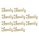 46x Wooden Family Love Wooden Cutout DIY Wooden Pieces Wedding Decoration