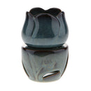 Lotus Incense Burner Fragrance Oil Tart Warmer Holder Candle Holder Blue