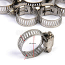 10PCS CARSTORCYCLE FUEL LINE JUBILEE HOSE CLAMP PETROL PIPE CLIPS 8-12mm FT