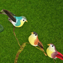 12pcs Artificial Foam Bird Colorful Feather Bird Home Wedding Decoration