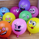 10pcs lot Latex Balloons Printed Big Eyes Happy Birthday Party Decoration 3C