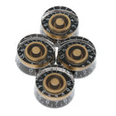 4 Pieces Round Volume Tone Electronic Audio Knob Rotary for LP Electric Guitar