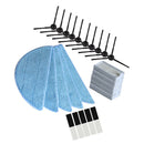 Replacement Accessory Parts for ILIFE Robot Vacuum - 10pcs Side Brush, 5pcs Hepa